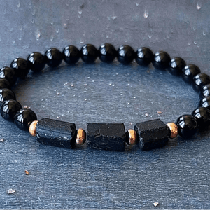 Raw Black Tourmaline Bracelet - My Zen Temple
