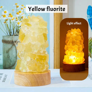 Raw Natural Crystal LED Night Lamp - Harmony - My Zen Temple