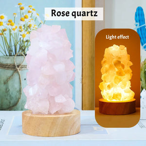 Raw Natural Crystal LED Night Lamp - Harmony - My Zen Temple