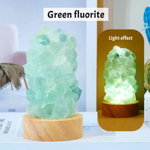 Raw Natural Crystal LED Night Lamp - Harmony - My Zen Temple