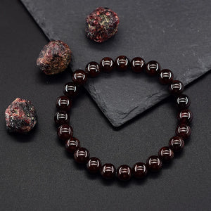 Red Garnet Bead Bracelet – Passion - My Zen Temple