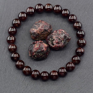 Red Garnet Bead Bracelet – Passion - My Zen Temple