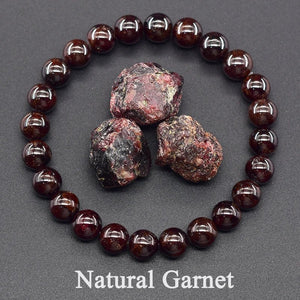 Red Garnet Bead Bracelet – Passion - My Zen Temple