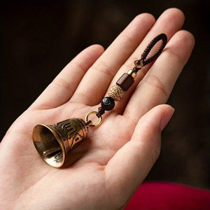 Tibetan Mantra Bell Keychain - Mindfulness - My Zen Temple