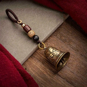 Tibetan Mantra Bell Keychain - Mindfulness - My Zen Temple
