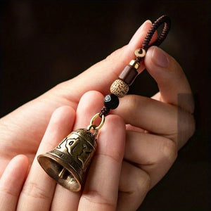 Tibetan Mantra Bell Keychain - Mindfulness - My Zen Temple