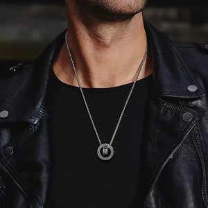 Tibetan Six-Word Mantra Spinning Ring Pendant Necklace - Clarity - My Zen Temple