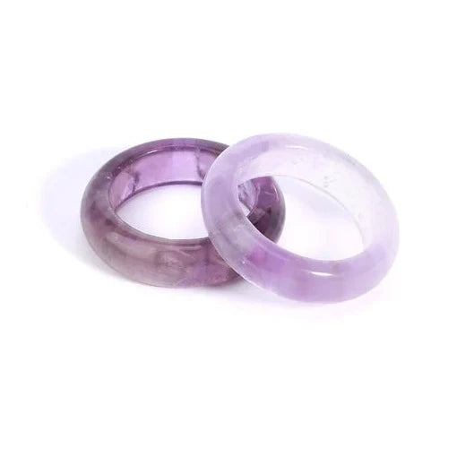 Healing Crystal Band Rings