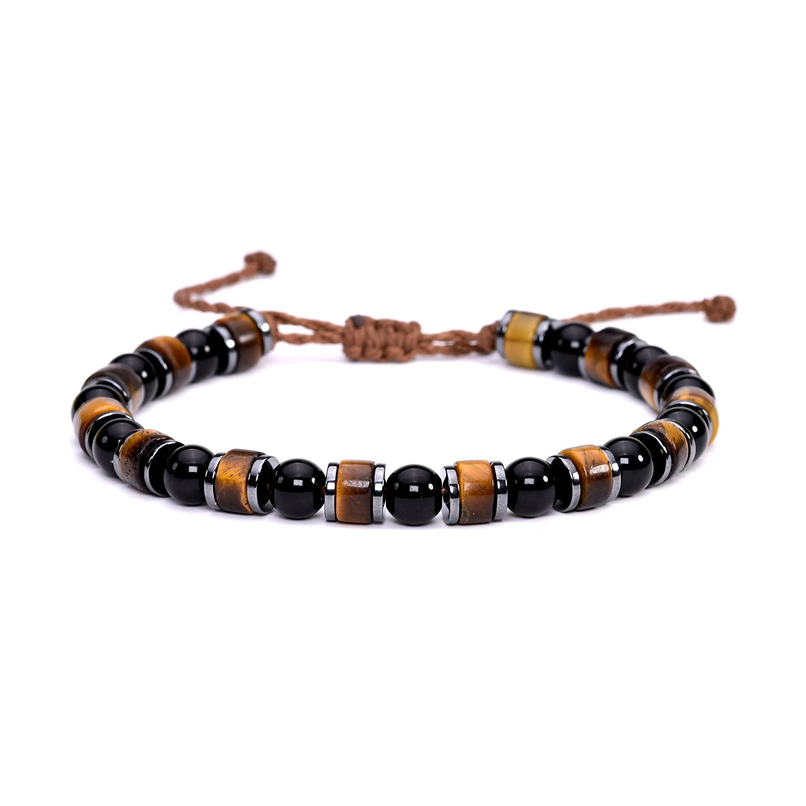 Triple Protection Bracelet – Tiger Eye, Obsidian & Hematite