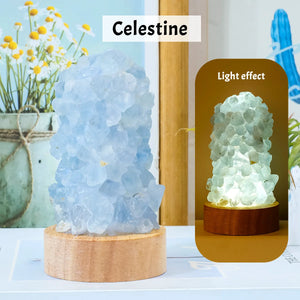 Raw Natural Crystal LED Night Lamp - Harmony