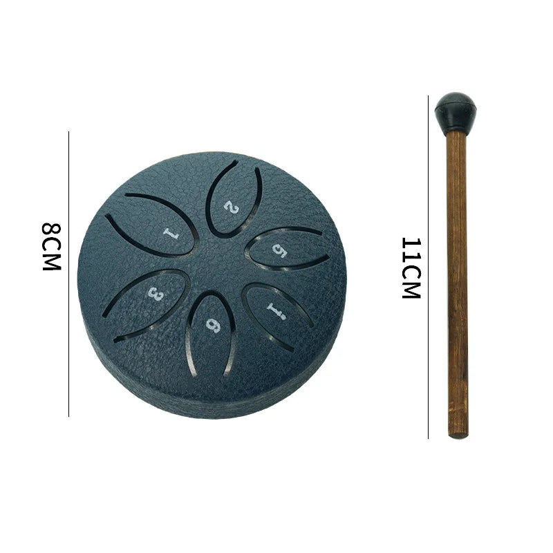 Mini Steel Tongue Drum 3" – Healing