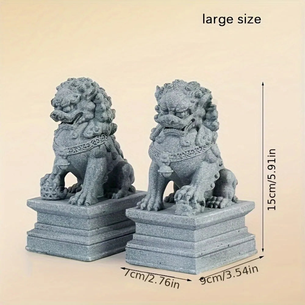Foo Dogs Pair Statues - Guardian