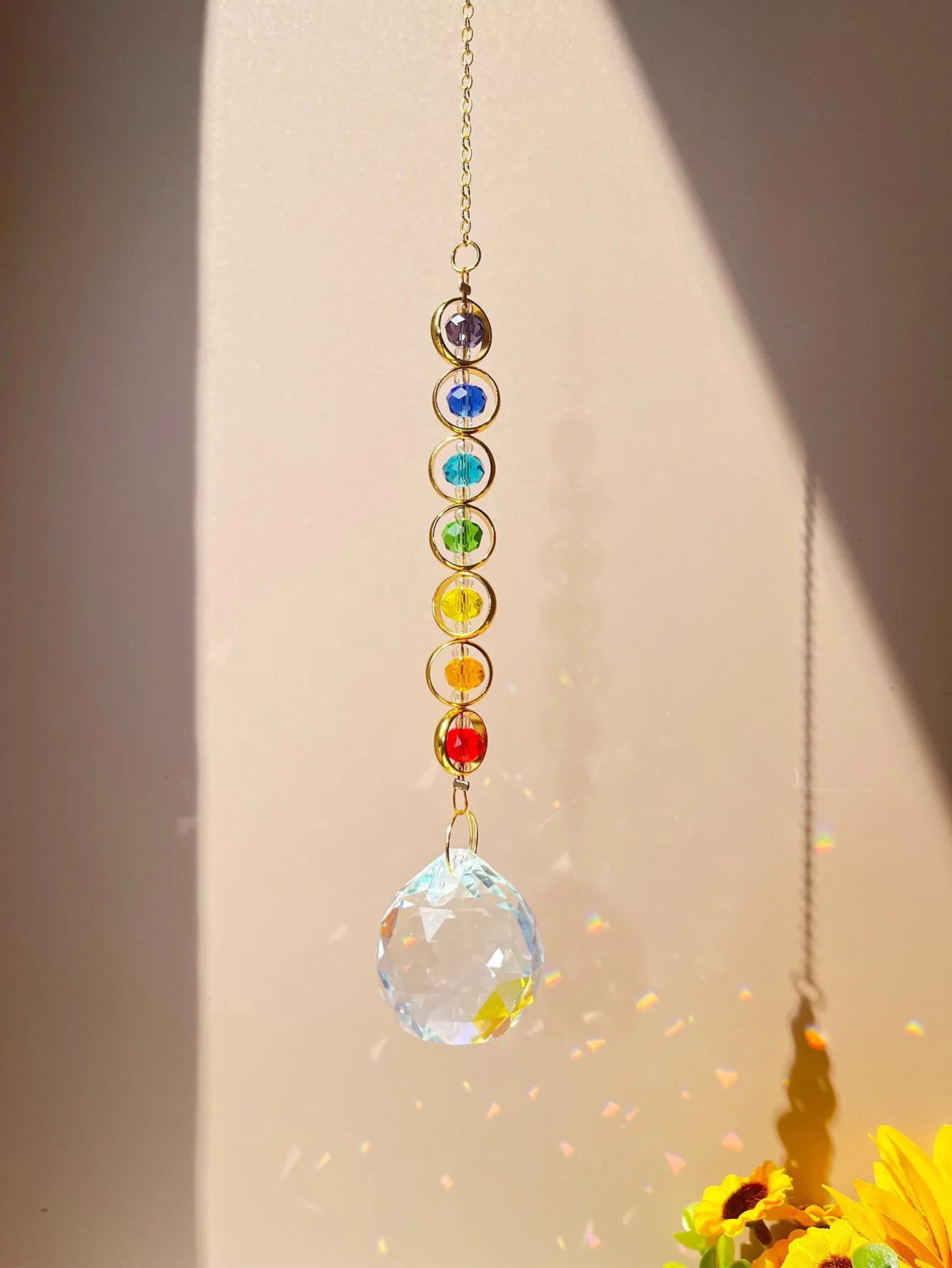 Chakra Crystal Suncatcher - Harmony