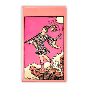 Pink Tarot Cards Classic Divination Deck English Versions