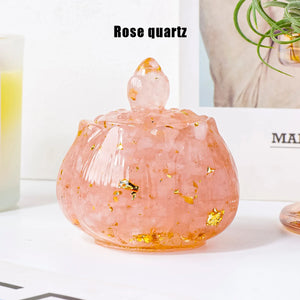 Crystal Resin Reiki Jar - Abundance