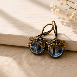 Vintage Dragonfly Earrings - Harmony - My Zen Temple