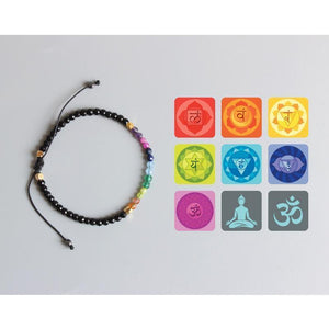 7 Chakra Bracelet – Black Agate - My Zen Temple
