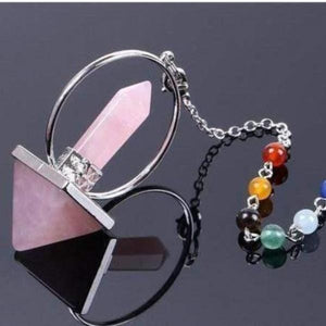 7 Chakra Crystal Pendulum -Pendulums My Zen Temple
