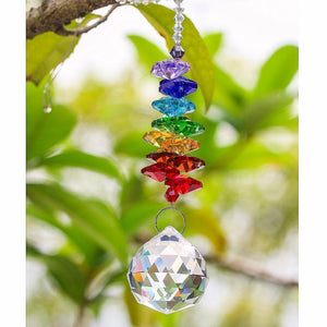 7 Chakra Crystal Suncatcher -Decoration Objects My Zen Temple