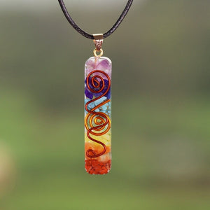 7 Chakra Resin Necklace – Balance - My Zen Temple