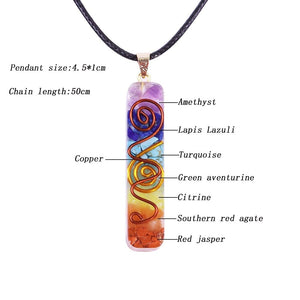 7 Chakra Resin Necklace – Balance - My Zen Temple