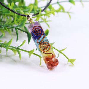 7 Chakra Resin Necklace – Balance - My Zen Temple