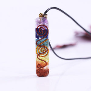 7 Chakra Resin Necklace – Balance - My Zen Temple