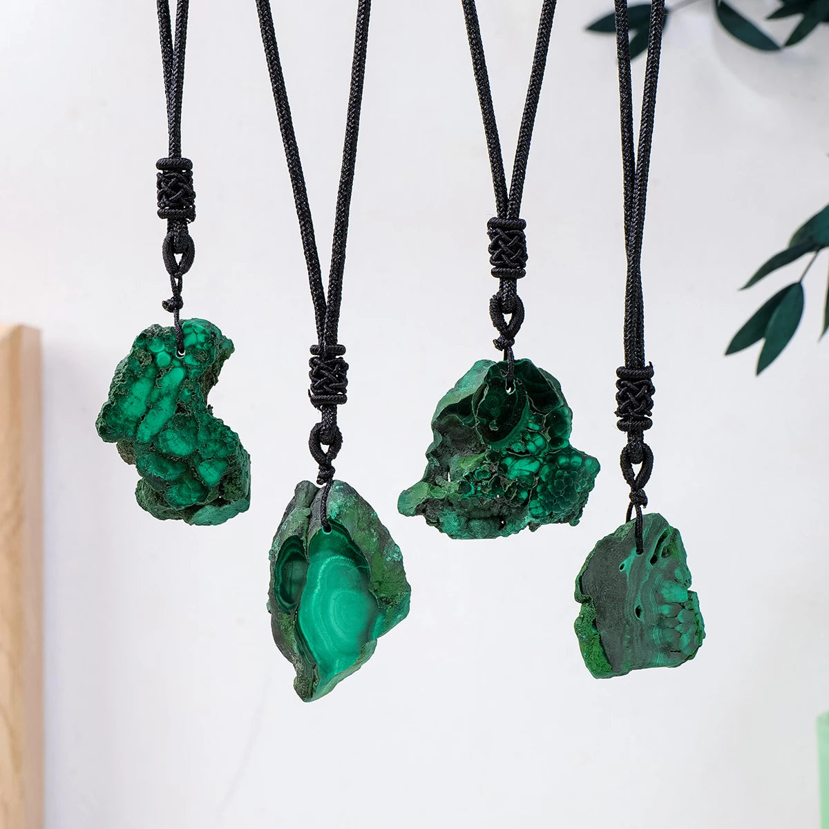 Raw Green Malachite Necklace