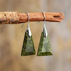 Stone Drop Earrings – Peace