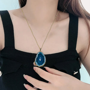 Agate Stone Necklace – Balance