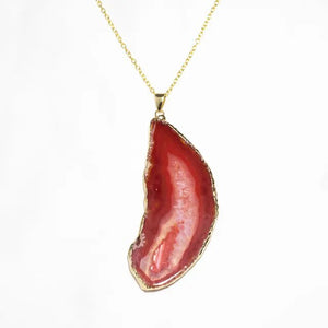 Agate Stone Necklace – Balance - My Zen Temple