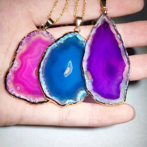 Agate Stone Necklace – Balance - My Zen Temple