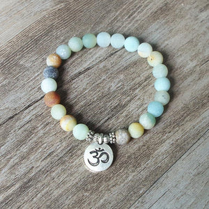 Amazonite Bead Bracelet -Malas and Bracelets My Zen Temple