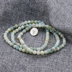 Amazonite Mala Bracelet -Malas and Bracelets My Zen Temple