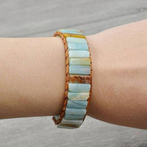 Amazonite Wrap Bracelet -Malas and Bracelets My Zen Temple
