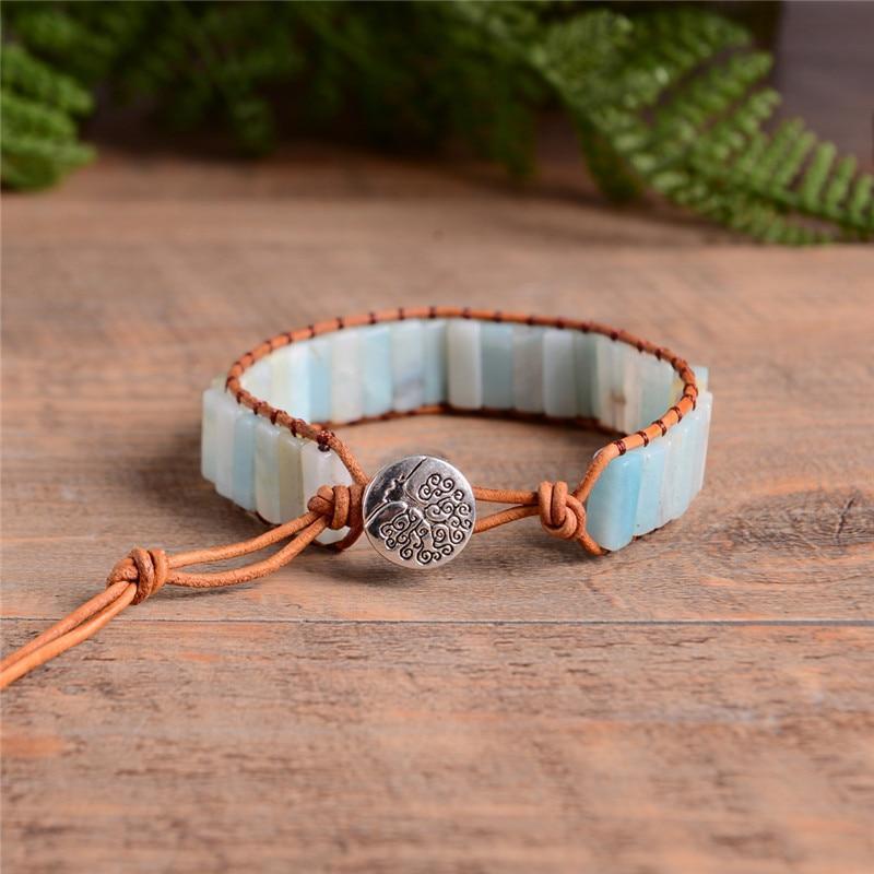Amazonite Wrap Bracelet -Malas and Bracelets My Zen Temple