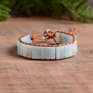 Amazonite Wrap Bracelet -Malas and Bracelets My Zen Temple