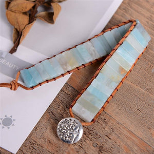 Amazonite Wrap Bracelet -Malas and Bracelets My Zen Temple