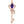 Amethyst Crown Key Necklace -Necklaces My Zen Temple