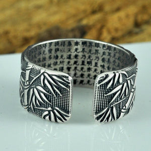 Bamboo "Heart Sutra" Ring -Rings My Zen Temple