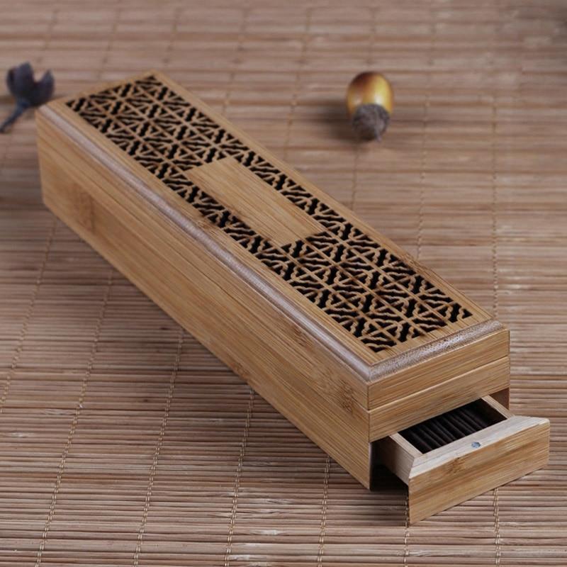 Bamboo Incense Burner Box -Incense My Zen Temple