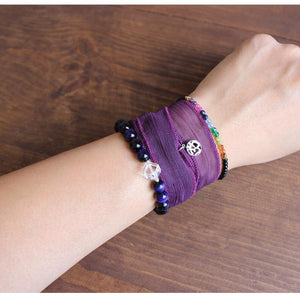 Black Agate "Delicate Beads" Bracelet -Malas and Bracelets My Zen Temple