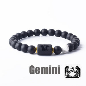 Black Agate Zodiac Bracelet – Protection - My Zen Temple