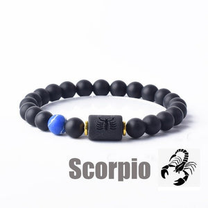 Black Agate Zodiac Bracelet – Protection - My Zen Temple