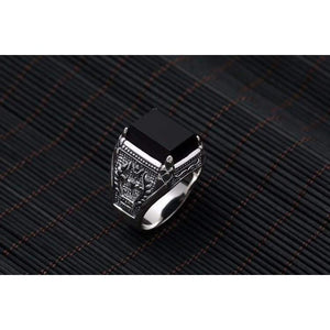 Black Obsidian Ring – Strength - My Zen Temple