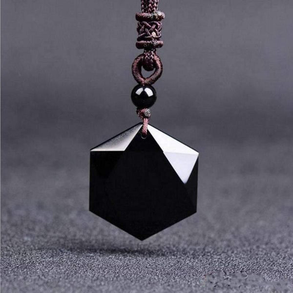 Real sale obsidian necklace