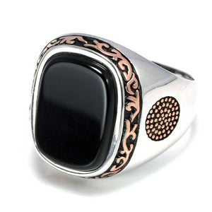 Black Onyx Ring s925 Silver -Rings My Zen Temple