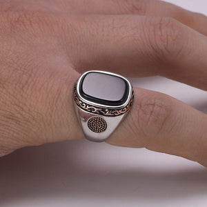 Black Onyx Ring s925 Silver -Rings My Zen Temple