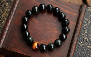 Black Onyx & Tiger Eye Bracelet -Malas and Bracelets My Zen Temple