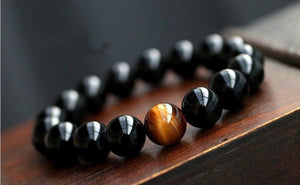 Black Onyx & Tiger Eye Bracelet -Malas and Bracelets My Zen Temple